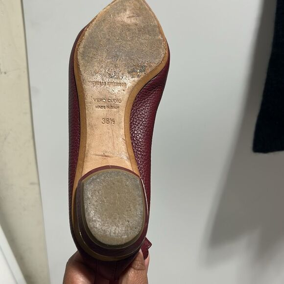 NICHOLAS KIRKWOOD Textured Leather Point-toe Flats - Picture 8 of 9